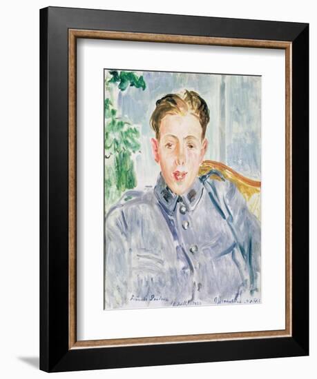 Portrait of Francis Poulenc, 1920-Jacques-emile Blanche-Framed Giclee Print