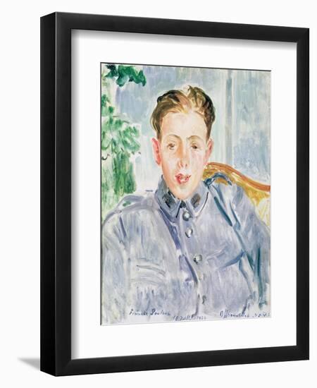 Portrait of Francis Poulenc, 1920-Jacques-emile Blanche-Framed Giclee Print