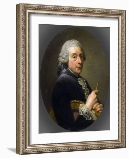 Portrait of François Boucher (1703-177)-Alexander Roslin-Framed Giclee Print