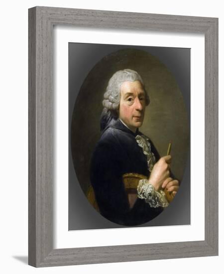 Portrait of François Boucher (1703-177)-Alexander Roslin-Framed Giclee Print
