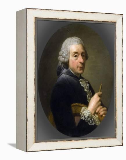 Portrait of François Boucher (1703-177)-Alexander Roslin-Framed Premier Image Canvas