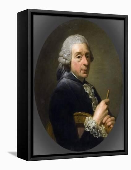 Portrait of François Boucher (1703-177)-Alexander Roslin-Framed Premier Image Canvas