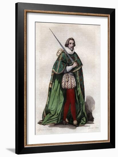 Portrait of Francois de Bonne, duc de Lesdiguieres, French soldier and Constable of France-French School-Framed Giclee Print