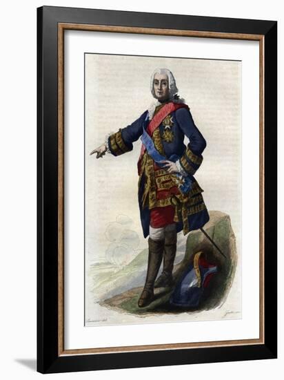 Portrait of Francois de Chevert (1695-1769), French general-French School-Framed Giclee Print