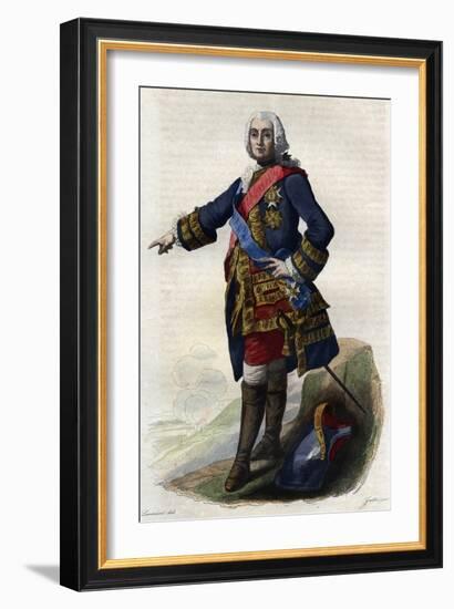 Portrait of Francois de Chevert (1695-1769), French general-French School-Framed Giclee Print