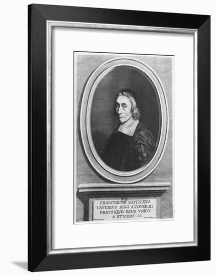 Portrait of François De La Mothe Le Vayer-Robert Nanteuil-Framed Giclee Print