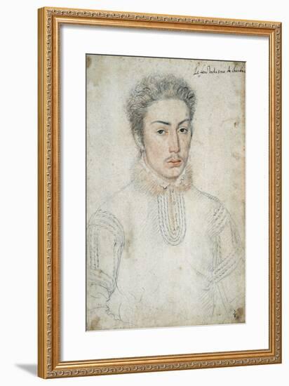 Portrait of Francois De Vendome - by Francois Clouet-null-Framed Giclee Print