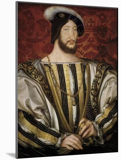 Portrait of François I, King of France-Jean Clouet-Mounted Art Print