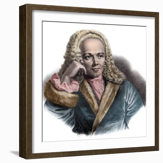 Portrait of Francois Quesnay (1694-1774) French physician and economist-French School-Framed Giclee Print