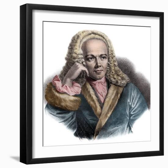 Portrait of Francois Quesnay (1694-1774) French physician and economist-French School-Framed Giclee Print