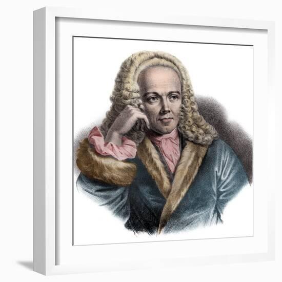 Portrait of Francois Quesnay (1694-1774) French physician and economist-French School-Framed Giclee Print