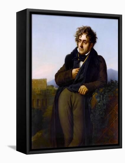 Portrait of François-René, Vicomte De Chateaubriand (1768-184)-Anne-Louis Girodet de Roussy-Trioson-Framed Premier Image Canvas