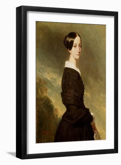 Portrait of Francoise Caroline De Bourbon Bragance, Princess of Joinville (1824-1898) Painting by X-Franz Xaver Winterhalter-Framed Giclee Print