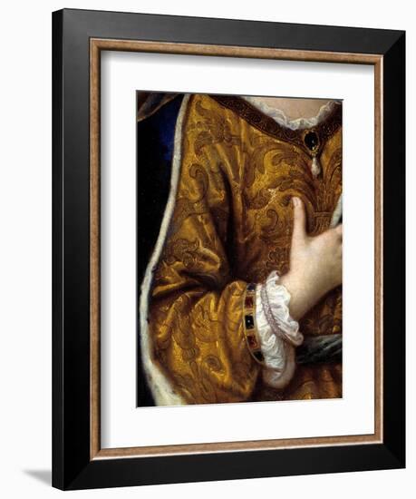 Portrait of Francoise D'aubigne, Marquise De Maintenon (1635 - 1719), Mistress of Louis Xiv. Dress-Pierre Mignard-Framed Giclee Print