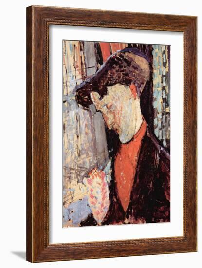 Portrait of Frank Burty Haviland-Amedeo Modigliani-Framed Art Print