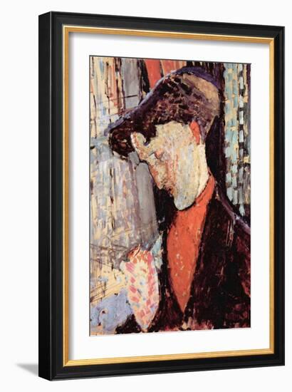 Portrait of Frank Burty Haviland-Amedeo Modigliani-Framed Art Print