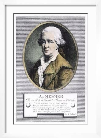 Portrait of Franz Anton Mesmer Who Discovered "Animal Magnetism" or  Mesmerism' Art Print - W. Pallissot | Art.com