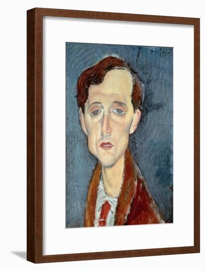 Portrait of Franz Hellens, 1919-Amedeo Modigliani-Framed Giclee Print