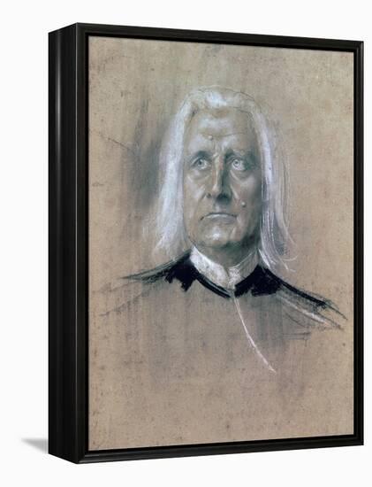 Portrait of Franz Liszt-null-Framed Premier Image Canvas