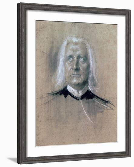 Portrait of Franz Liszt-null-Framed Giclee Print