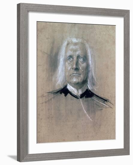Portrait of Franz Liszt-null-Framed Giclee Print