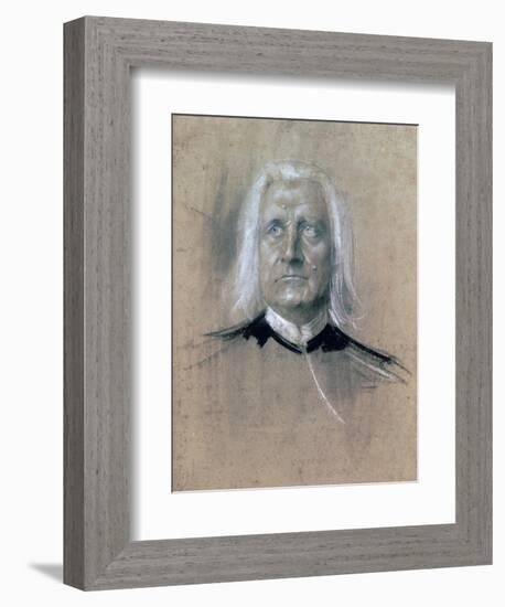 Portrait of Franz Liszt-null-Framed Giclee Print