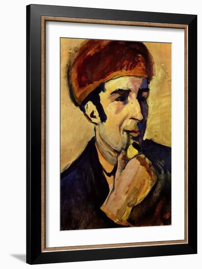 Portrait of Franz Marc-Auguste Macke-Framed Art Print