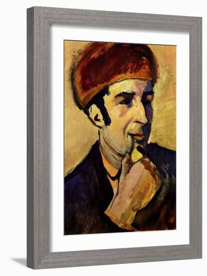 Portrait of Franz Marc-Auguste Macke-Framed Art Print