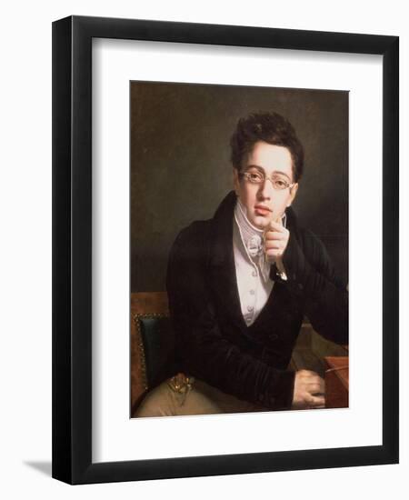 Portrait of Franz Schubert (1797-1828), Austrian Composer, Aged 17, circa 1814-null-Framed Giclee Print