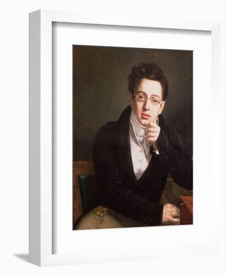 Portrait of Franz Schubert (1797-1828), Austrian Composer, Aged 17, circa 1814-null-Framed Giclee Print