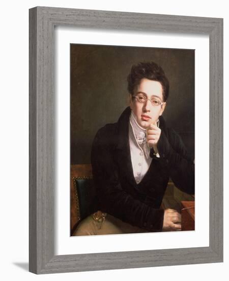 Portrait of Franz Schubert (1797-1828), Austrian Composer, Aged 17, circa 1814-null-Framed Giclee Print