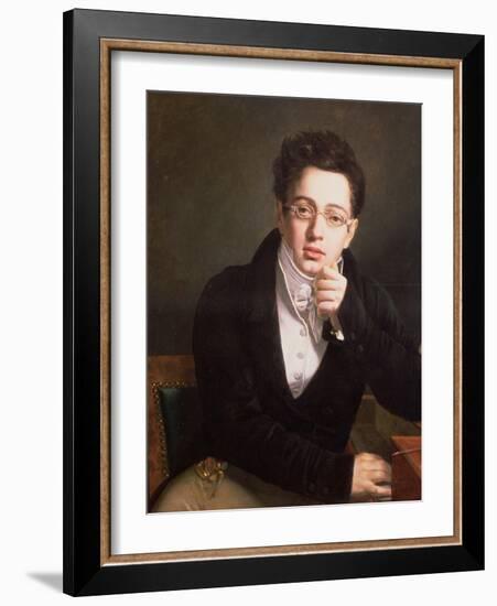 Portrait of Franz Schubert (1797-1828), Austrian Composer, Aged 17, circa 1814-null-Framed Giclee Print