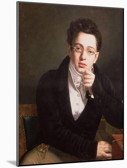 Portrait of Franz Schubert (1797-1828), Austrian Composer, Aged 17, circa 1814-null-Mounted Giclee Print