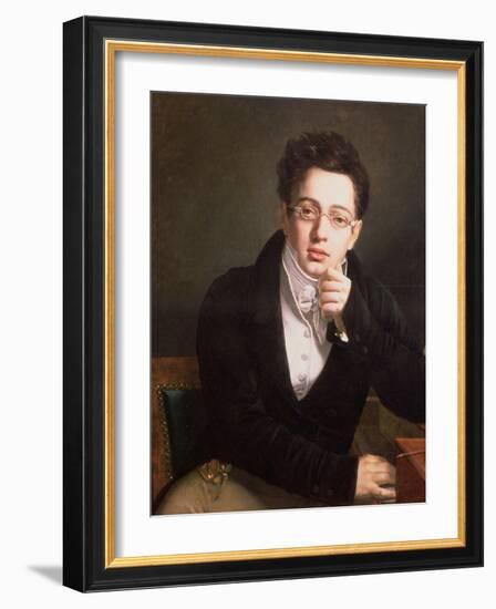 Portrait of Franz Schubert (1797-1828), Austrian Composer, Aged 17, circa 1814-null-Framed Giclee Print