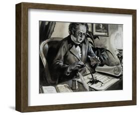 Portrait of Franz Schubert-Andrew Howat-Framed Giclee Print