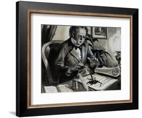 Portrait of Franz Schubert-Andrew Howat-Framed Giclee Print