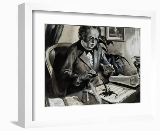 Portrait of Franz Schubert-Andrew Howat-Framed Giclee Print