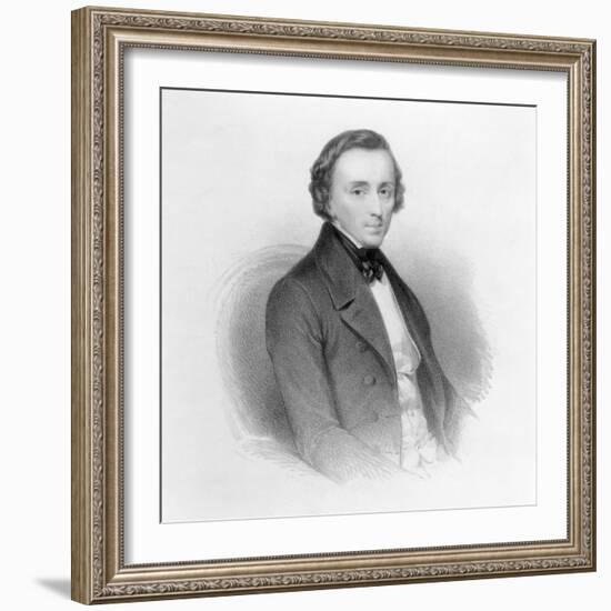 Portrait of Frederic Chopin (1810-49) Polish Composer and Pianist-Ary Scheffer-Framed Giclee Print