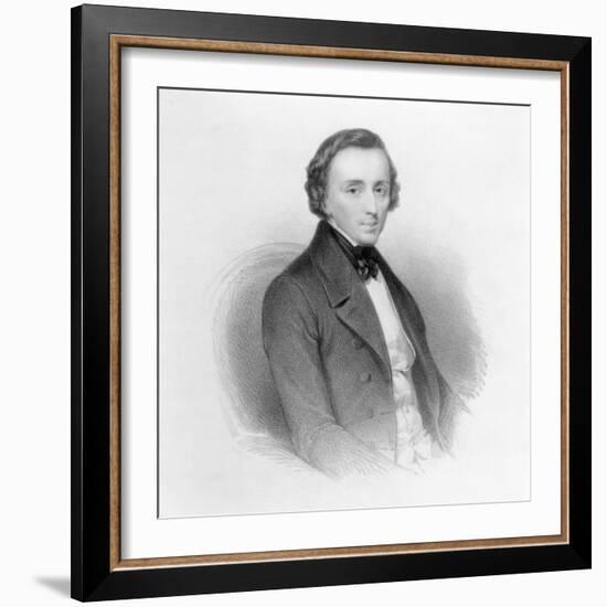 Portrait of Frederic Chopin (1810-49) Polish Composer and Pianist-Ary Scheffer-Framed Giclee Print