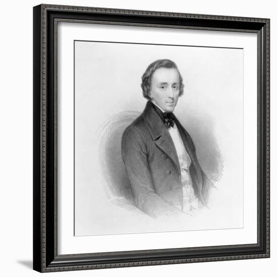 Portrait of Frederic Chopin (1810-49) Polish Composer and Pianist-Ary Scheffer-Framed Giclee Print