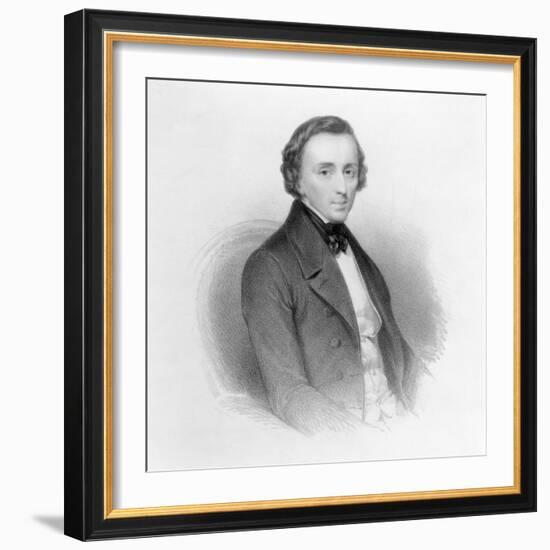 Portrait of Frederic Chopin (1810-49) Polish Composer and Pianist-Ary Scheffer-Framed Giclee Print