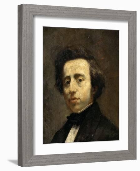 Portrait of Frédéric Chopin-Thomas Couture-Framed Giclee Print