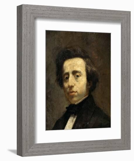 Portrait of Frédéric Chopin-Thomas Couture-Framed Giclee Print