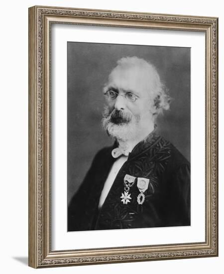 Portrait of Frédéric Passy-Eugene Pirou-Framed Photographic Print