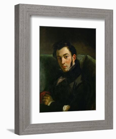 Portrait of Frederic Villot-Eugene Delacroix-Framed Giclee Print