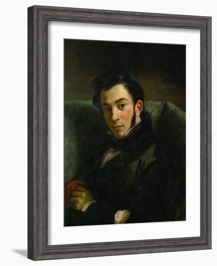 Portrait of Frederic Villot-Eugene Delacroix-Framed Giclee Print