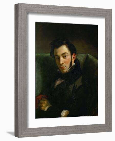 Portrait of Frederic Villot-Eugene Delacroix-Framed Giclee Print