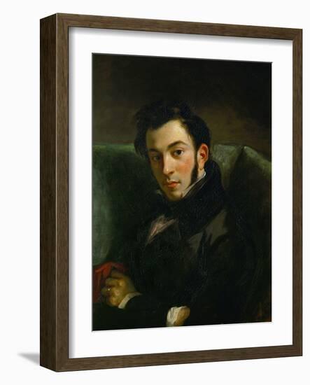 Portrait of Frederic Villot-Eugene Delacroix-Framed Giclee Print