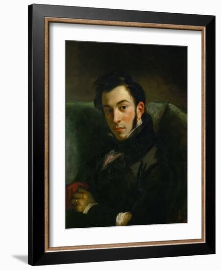 Portrait of Frederic Villot-Eugene Delacroix-Framed Giclee Print