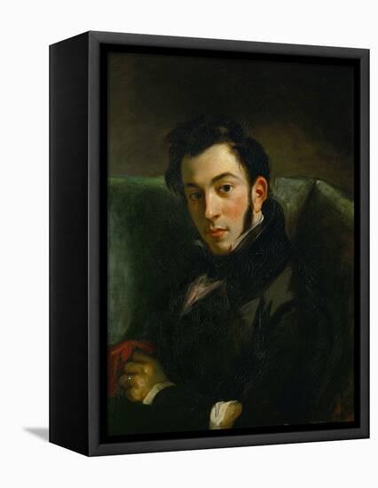 Portrait of Frederic Villot-Eugene Delacroix-Framed Premier Image Canvas